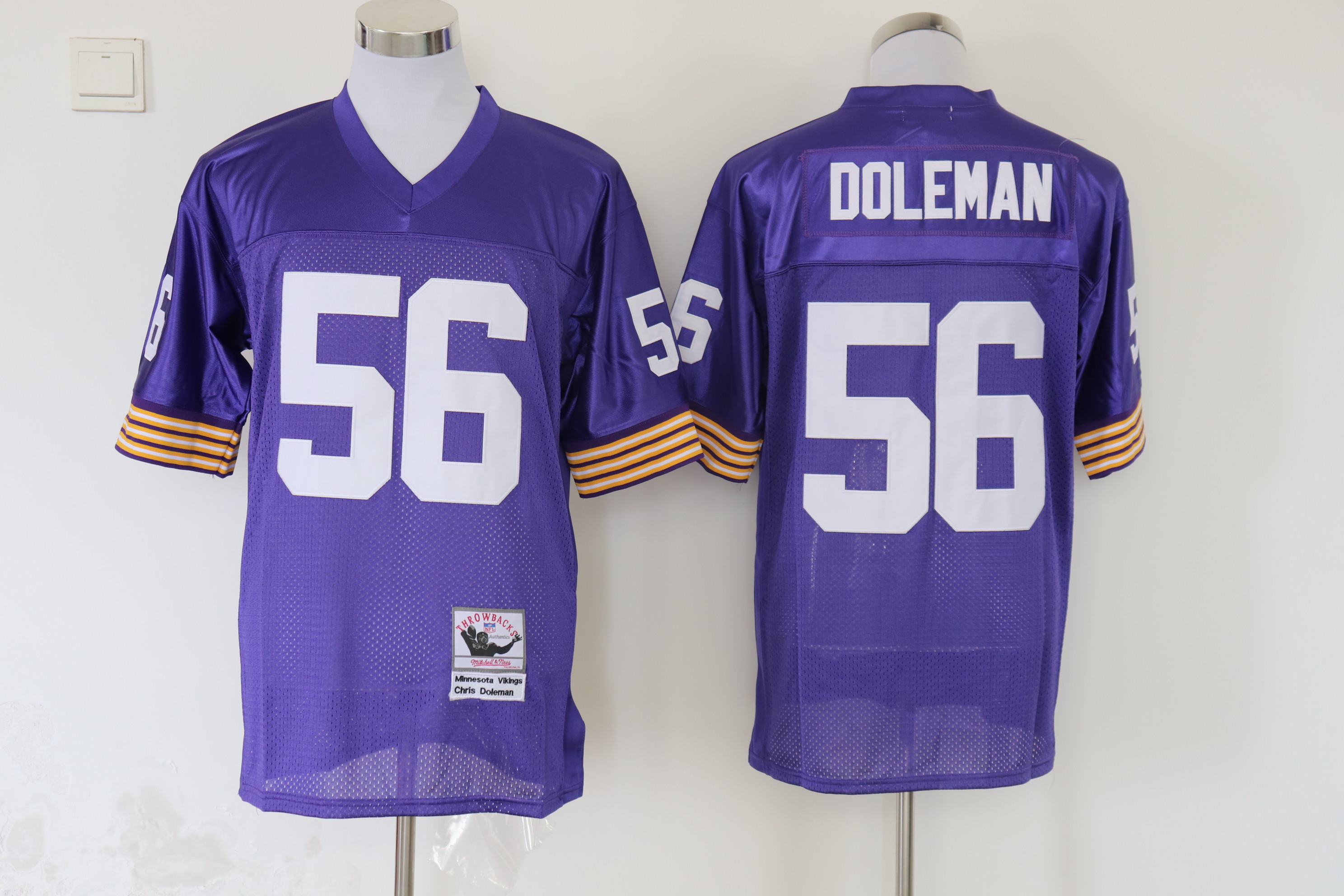 Men's Minnesota Vikings Chris Doleman Mitchell & Ness Purple Legacy Jersey